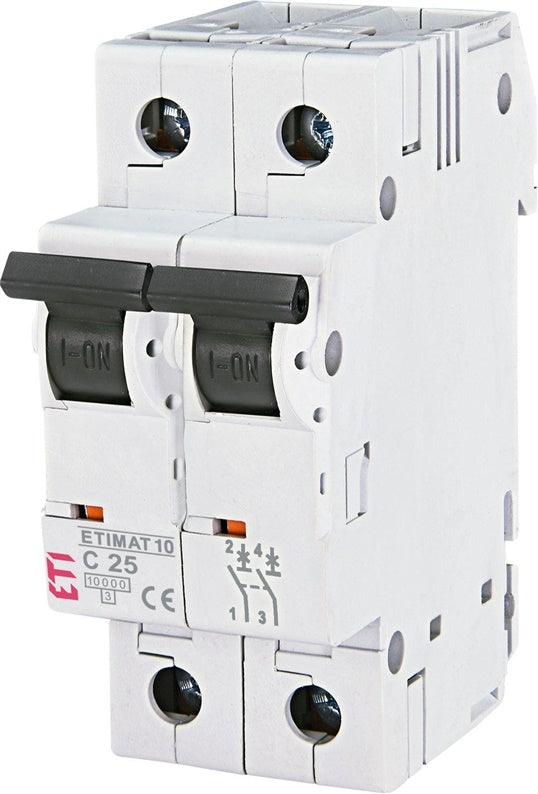 Automatinis jungiklis ETIMAT10, 2P, C, 10kA, 25 A