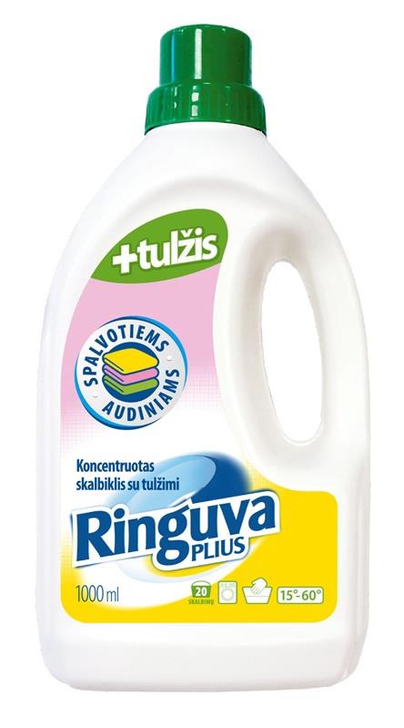Liquid laundry detergent RINGUVA PLUS, for colours, 1 l, 20 washes.