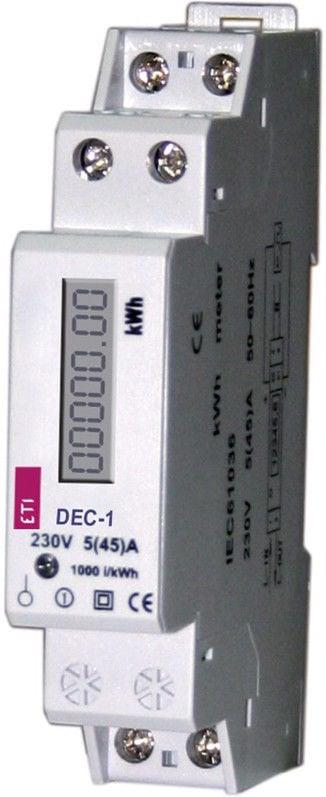 Modulinis elektros skaitiklis ETI (DEC-1, 1 fazės)