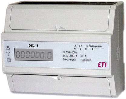 Modulinis elektros skaitiklis ETI (DEC-3, 3 fazių)
