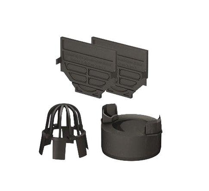 Set of plastic gutter accessories, Aco HexaLine 319287