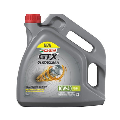 Car engine oil Castrol GTX Ultraclean, 10W-40, 4 l