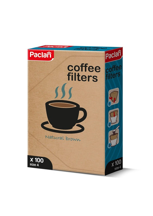 Zestaw filtrów do kawy Paclan, 100 szt.