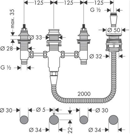 Dalis pajungiamoji Basic Set 13244180 maišytuvo 71456000