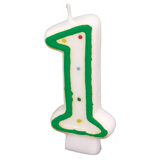 Cake candle No. 1, 7.3 cm