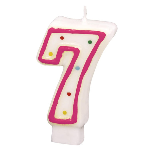 Cake candle No. 7, 7.3 cm