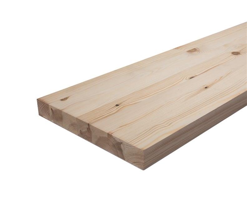 Pine stair tread, 4 x 30 x 90 cm