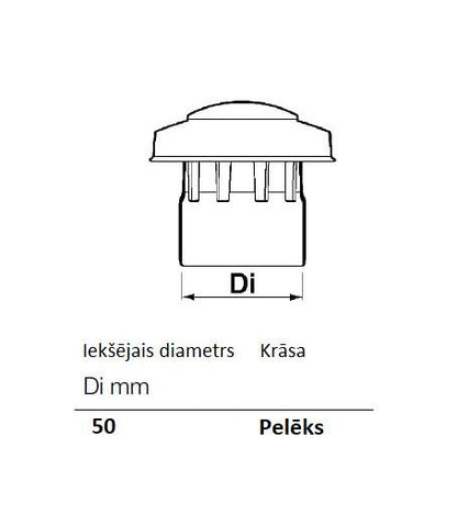 Wywiewka kanalizacyjna Wavin, Ø 50 mm
