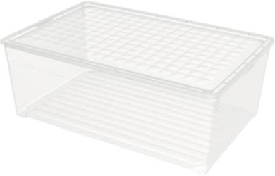 Storage box CURVER, 45 l, transparent, 59.6×39.4×23 cm