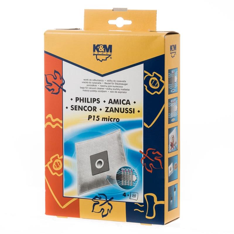 Vacuum cleaner bags K&M P15 Micro, 4 pcs
