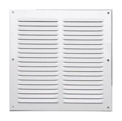 Aluminum ventilation grilles, 200 x 200 mm, white