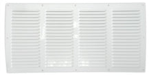 Aluminium ventilation grille, 100 x 200 mm, white