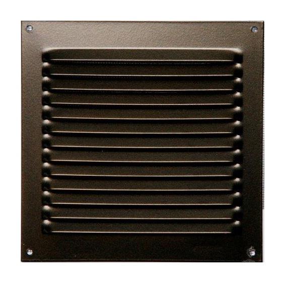Aluminium ventilation grille, 150 x 150 mm, brown