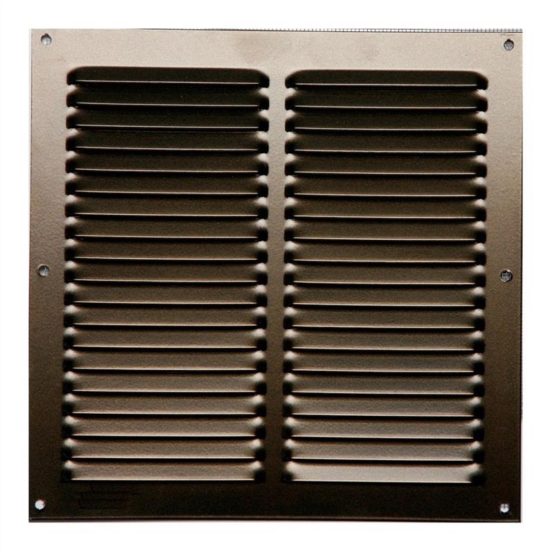 Kratka wentylacyjna aluminiowa, 200 x 200 mm, brązowa