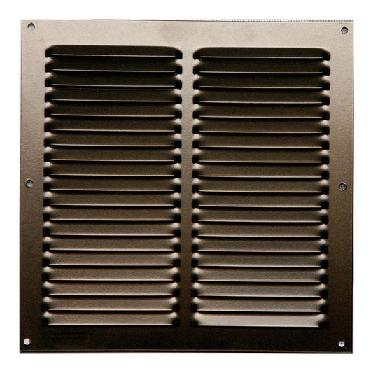 Aluminium ventilation grille, 200 x 200 mm, brown