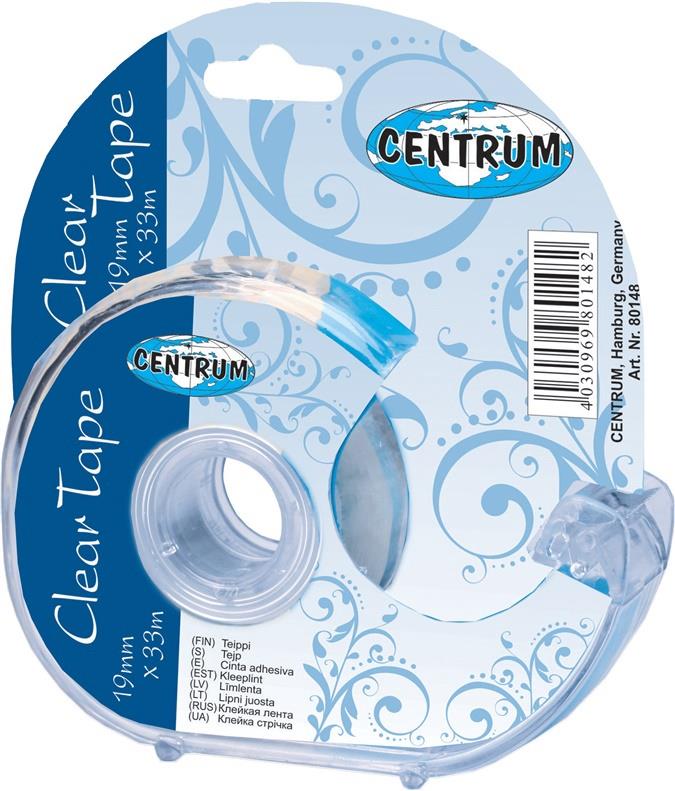 Adhesive tape with dispenser CENTRUM 80148, 33 m × 19 mm