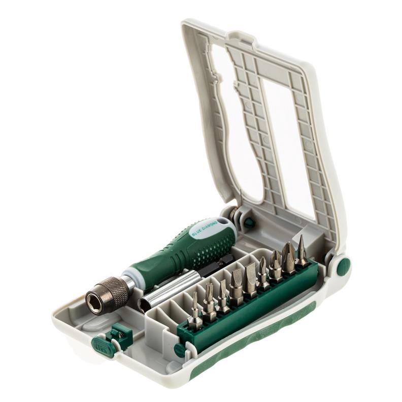 Screwdriver and bit set VG027, 9 pcs.