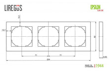 Trivietis rėmelis LIREGUS EPSILON, baltos spalvos
