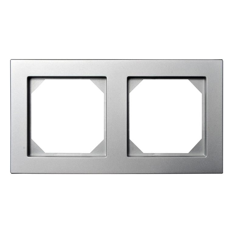 Podwójna ramka LIREGUS EPSILON, kolor metaliczny