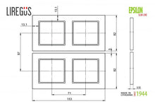Dvivietis rėmelis LIREGUS EPSILON, juodos spalvos