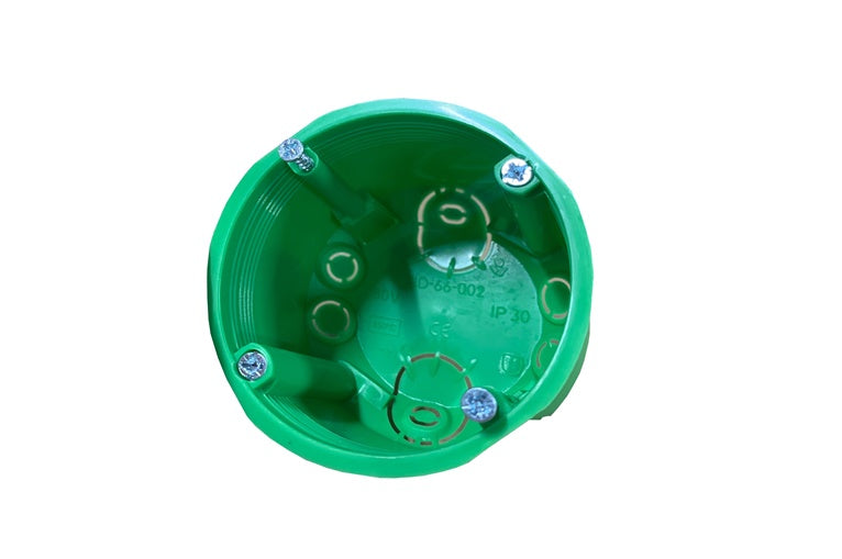 Puszka montażowa Liregus IID66-004, 70 x 60 mm, ze śrubami