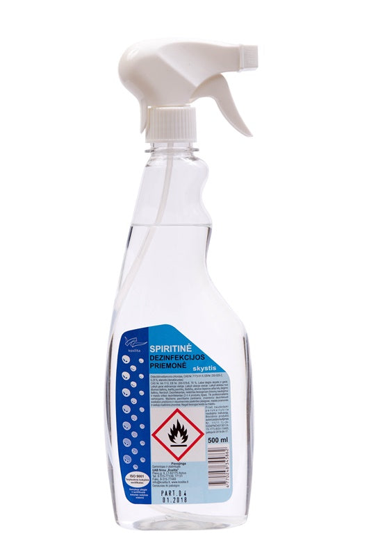 Spiritinė dezinfekcijos priemonė paviršiams su purkšt, 500ml
