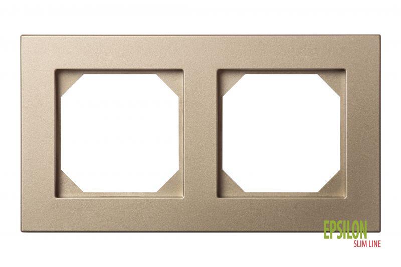 Double frame LIREGUS EPSILON, champagne color