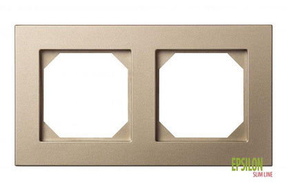 Double frame LIREGUS EPSILON, champagne color