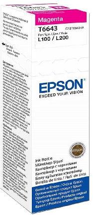 Inkjet printer cartridge ink Epson T6643, magenta