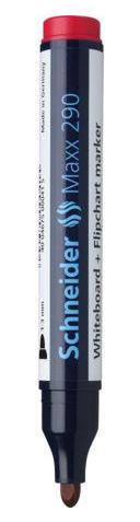 Žymeklis baltai lentai  Schneider, raudonas