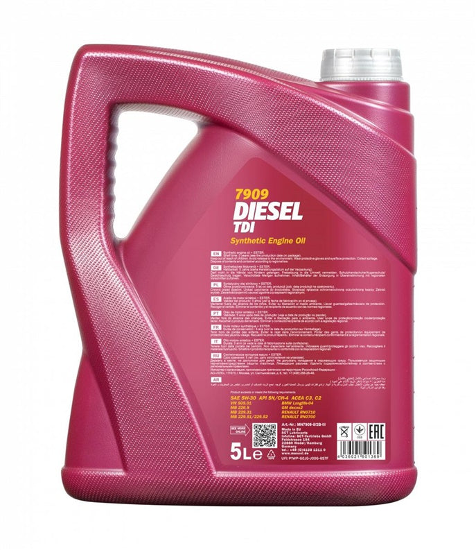Automobilio variklio tepalas Mannol Diesel TDI, 5W-30, 5 l