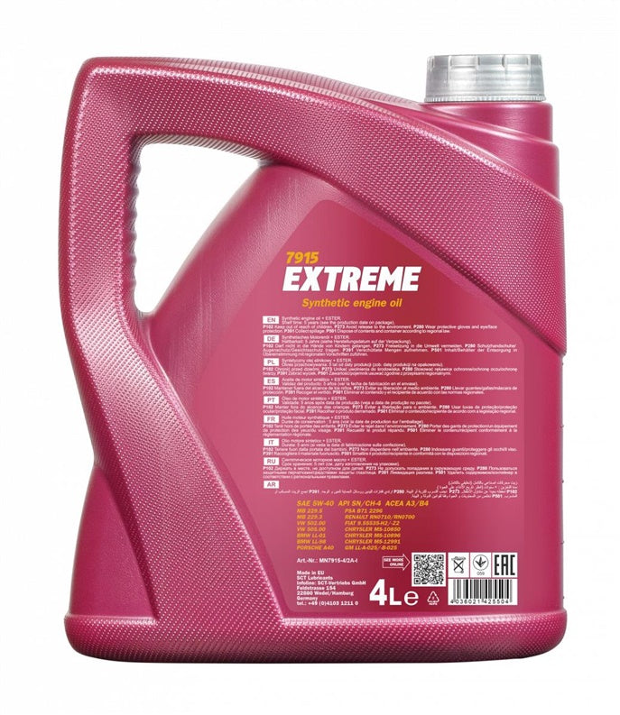 Engine oil Mannol Extreme, 5W-40, 5 l