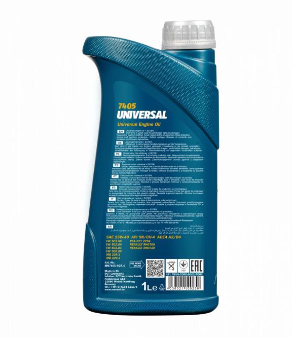 Car engine oil Mannol Universal, 15W-40, 1 l