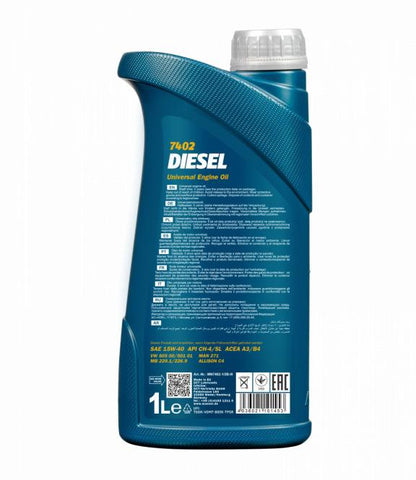 Automobilio variklio tepalas Mannol Diesel, 15W-40, 1 l