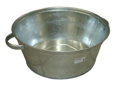 Galvanized tub, 13 l, 39 x 15 cm