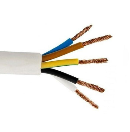 Cable Lietkabelis BVV-LL, 5 x 0.75 mm², white