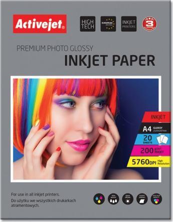 Photo paper Active Jet AP4-200G20, glossy, A4