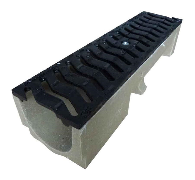 Drain channel with cast iron grates Stora Drain Self, 0.5 m