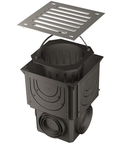 Trapas su cinkuotojo plieno grotelėmis, Aco 316818