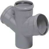 HTplus Internal Sewage Tee, Ø110/110/110 mm, 67°