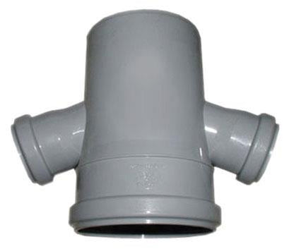HTplus PVC soil pipe branch, Ø 50/50/110 mm, 67°