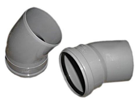PVC elbow, Wavin Ø 40 mm, 67°