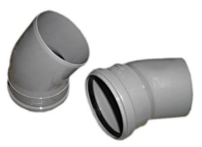 PVC elbow, Wavin Ø 40 mm, 67°