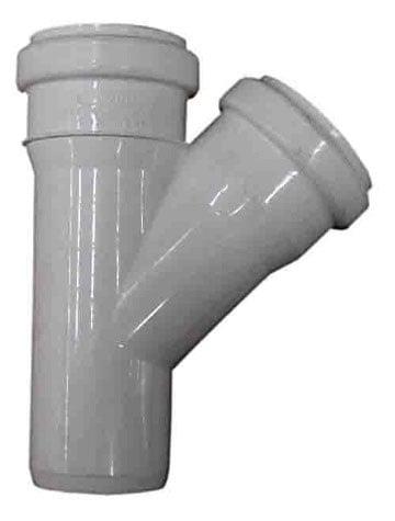Wavin Internal Sewage Tee, Ø 40 / 50 mm, 45°