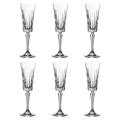 Šampano taurės RCR TIMELESS, 210 ml, 6 vnt.