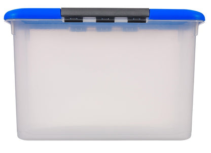 Storage box CURVER, 15 l, clear, blue, 37.4×28×21 cm