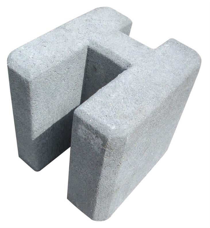 Concrete connection for fence foundation, 20 x 19 x 20 cm