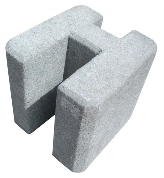Concrete connection for fence foundation, 20 x 19 x 20 cm