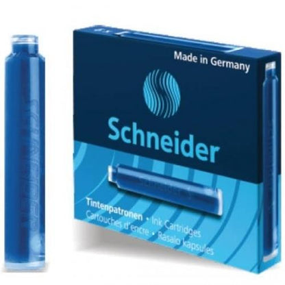 Rašalo kapsulės Schneider, mėlynos, 6 vnt