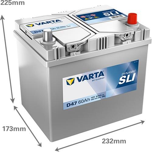 Akumulator Varta BD D47, 60 Ah, 540 A, 12 V